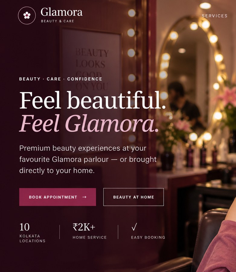 Glamora salon beauty service